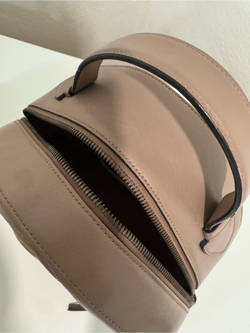 Gucci Quilted Mini Backpack in Dusty Taupe with Gold Hardware - Picture 5 of 5
